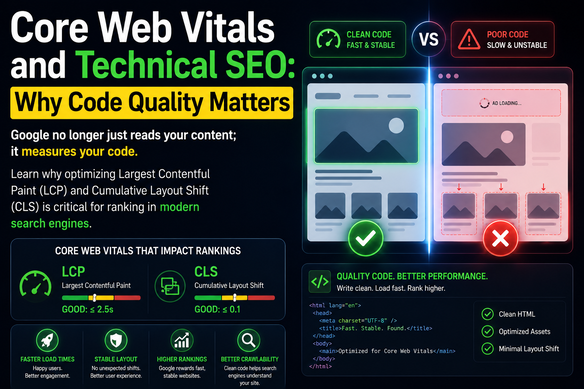 Core Web Vitals and Technical SEO: Why Code Quality Matters